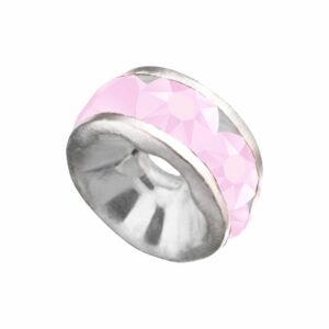 Swarovski 177506 – Rondelle - Round - 6mm - Rose Alabaster / Silver