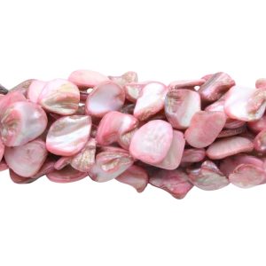 Shell – River Nugget – 17mm - Pink - 39cm Strand