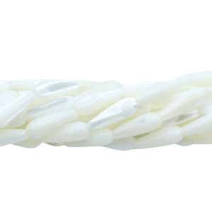 Mother Of Pearl – Drop – 15 x 6mm - 39cm Strand
