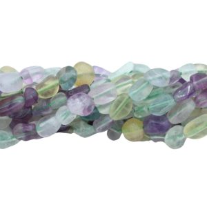 Fluorite – Tumblestone – 5 to 8mm - 39cm Strand