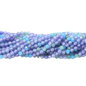 Cubic Zirconia – 3mm Faceted - 37cm Strand - Mix B