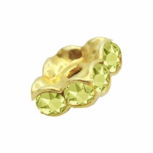 Swarovski 177606 – Rondelle - Square - 6mm - Jonquil / Gold