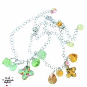 Swarovski Crystal Bead / Charm – Adjustable Bracelet