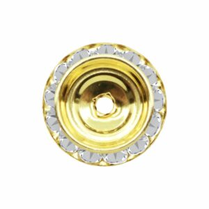 Swarovski 177420 - Rondelle Button - 20mm - Crystal / Gold