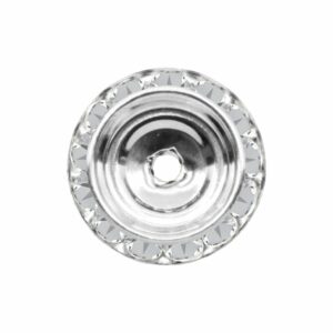 Swarovski 177420 - Rondelle Button - 20mm - Crystal / Silver
