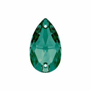 Drop - Sew On - 12 x 7mm - Emerald F - ECO Range