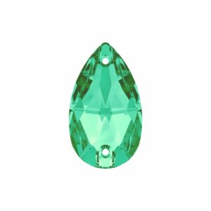 Drop - Sew On - 18 x 11mm - Light Emerald F - ECO Range