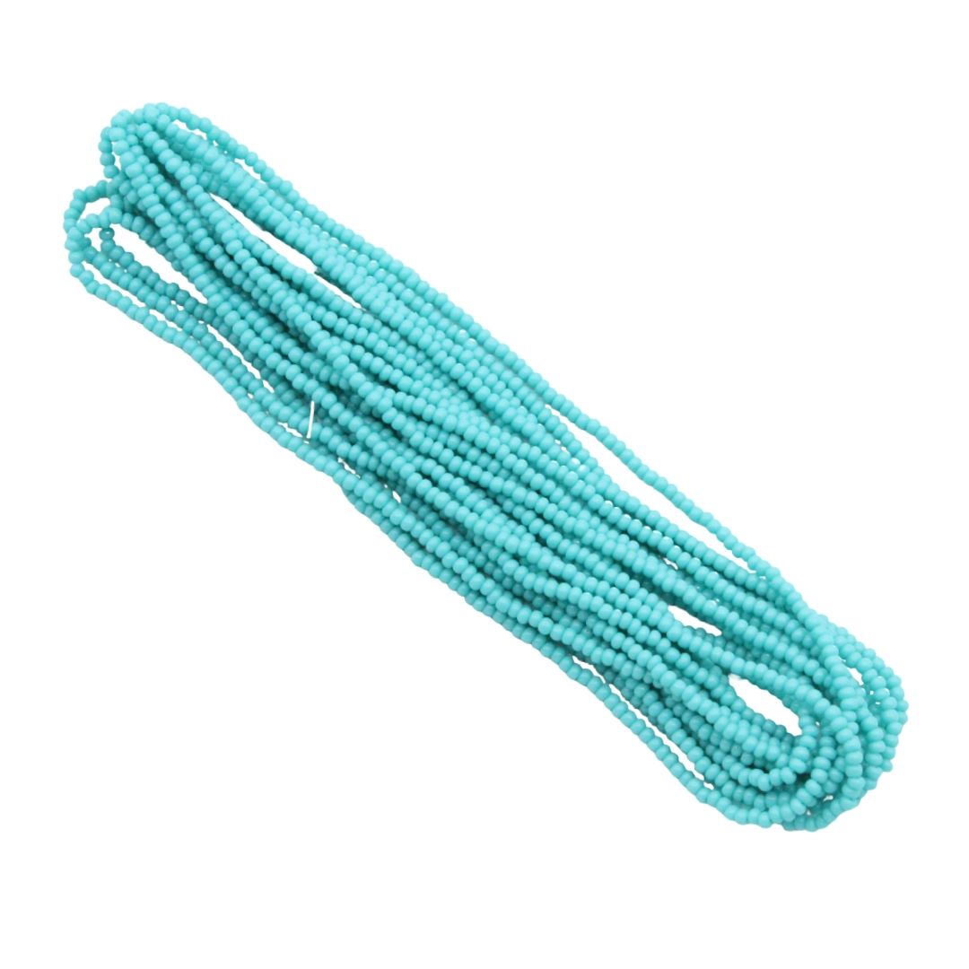 Seed Bead Hank - 11/0 - Preciosa - Green Turquoise Opaque - 18 grams