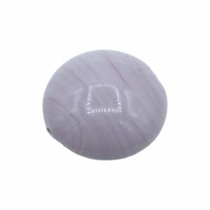 Murano Glass - Puffy Coin - 25mm - Purple Opaque