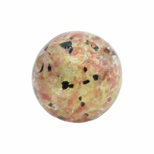 Murano Glass - Round - 16mm - Clear / Gold / Copper / Black Speckle