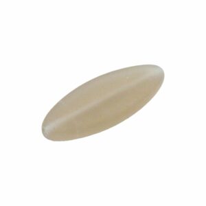 Murano Glass – Flat Oval – 30mm – Matte Champagne