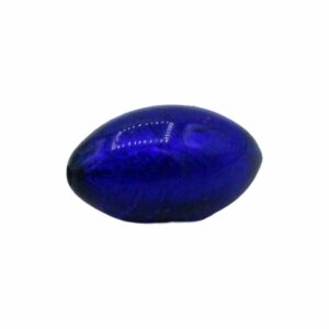 Murano Glass – Oval – 22mm – Cobalt / Silver