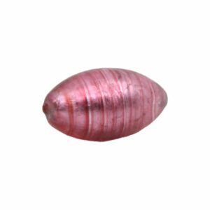 Murano Glass – Oval – 22mm – Pink / Silver