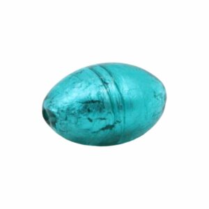 Murano Glass – Oval – 22mm – Zircon / Silver