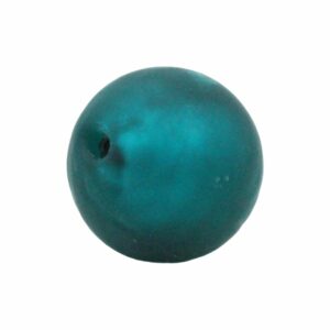 Murano Glass – Round – 16mm – Matte Zircon