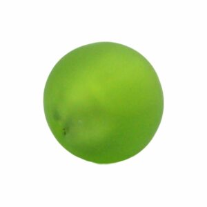 Murano Glass – Round – 16mm – Matte Olive
