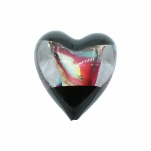 Murano Glass – Heart - Puffy – 40mm – 2 Tone - D