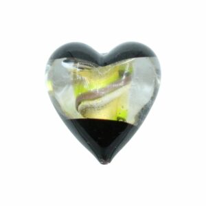 Murano Glass – Heart - Puffy – 40mm – 2 Tone - B