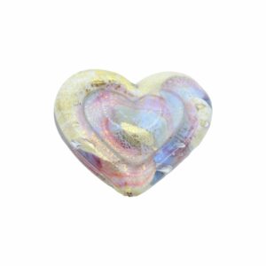 Murano Glass – Heart - Flat– 30mm – Devoted 2 U - A