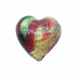 Murano Glass – Heart - Puffy– 30mm – Toffee A