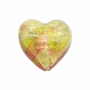 Murano Glass – Heart - Puffy– 30mm – Toffee C