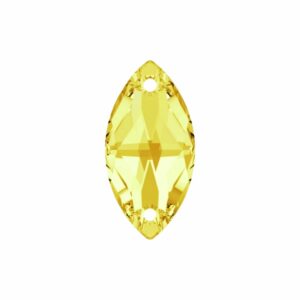 Navette - Sew On - 12 x 6mm - Citrine F - ECO Range