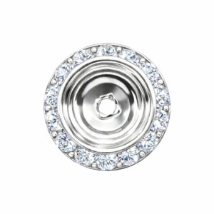 Swarovski 177420 - Rondelle Button - 20mm - Crystal / Silver