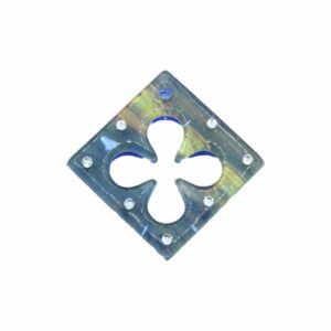 Murano Glass – Pendant - Diamond / Clover / Crystal - 50mm – Moonlight