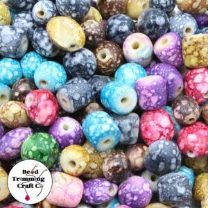 Painter Glass Bead Mix - 8 to 14mm - 100 grams