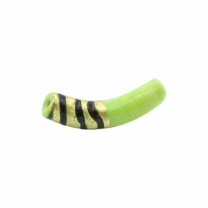 Murano Glass – Arc Bead - 50mm - Green