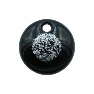 Murano Glass – Pendant - Round - 50mm – Black
