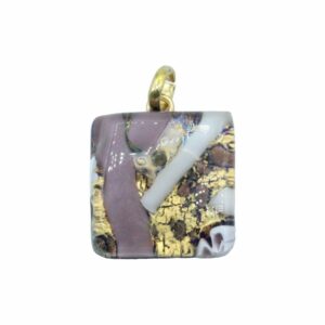 Murano Glass – Pendant - Square - 21mm – J
