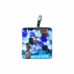 Murano Glass – Pendant - Square - 21mm – C