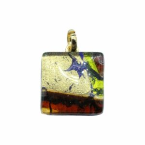 Murano Glass – Pendant - Square - 21mm – V
