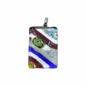 Murano Glass – Pendant - Rectangle - 30mm – V