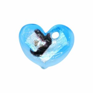 Murano Glass – Pendant - Heart – 56mm – Blue