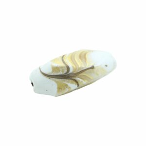Murano Glass – Polygon Bead - 58mm - White