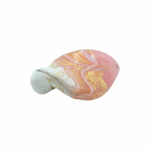Murano Glass – Twist Oval Bead - 43mm - Pink