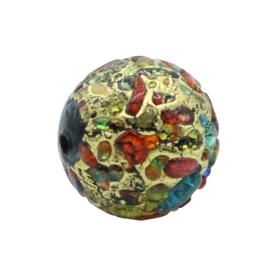 Murano Glass – Jewell Encrusted Bead - 12mm