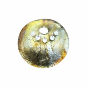 Murano Glass – Pendant - Round / Crystal - 30mm – Luminous Green