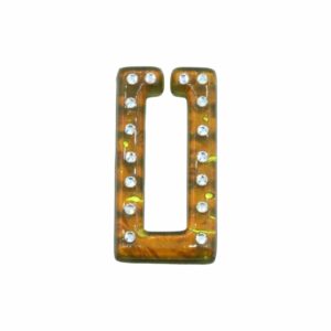 Murano Glass – Pendant - Rectangle / Crystal - 50mm – Luminous Green