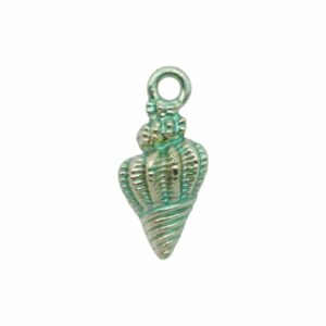 Shell Charm - 20mm - Green