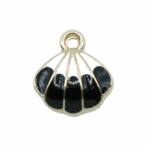 Shell Charm - 18mm - Gold / Black