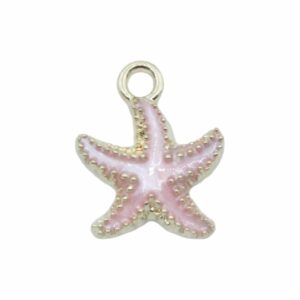 Starfish Charm - 19mm - Gold / Pink