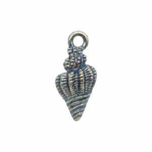 Shell Charm - 20mm - Dark Blue