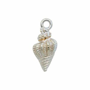Shell Charm - 20mm - Copper / Silver