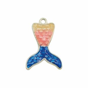 Mermaid Tail Charm - 27mm - Gold / A