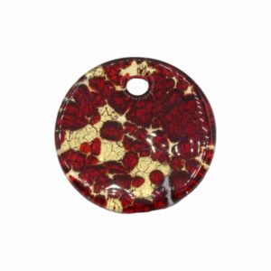 Murano Glass – Pendant - Round - Red - 50mm