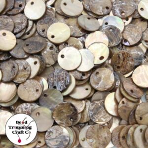 Shell Discs - 10mm - Brown