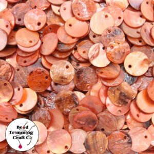 Shell Discs - 10mm - Orange